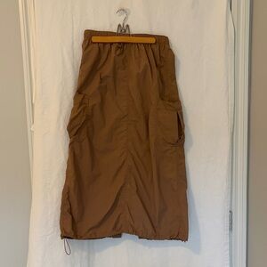 Love Tree Tan Midi Skirt